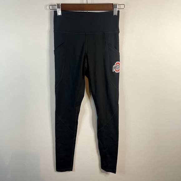NWT Ohio State Black Logo Leggings with Pockets OSU Size XS - Picture 1 of 8